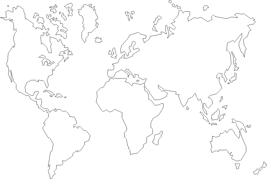 World+map+outline+printable