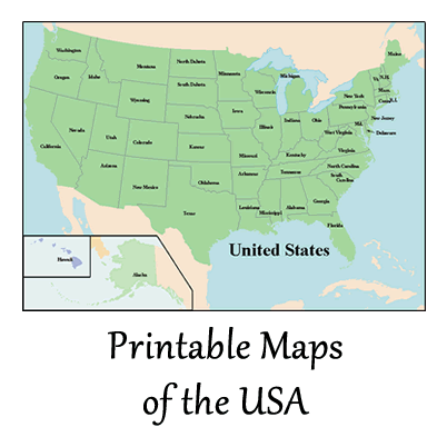 Printable Maps of USA