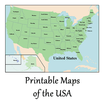 Printable Map of USA - Free Printable Maps - World Map