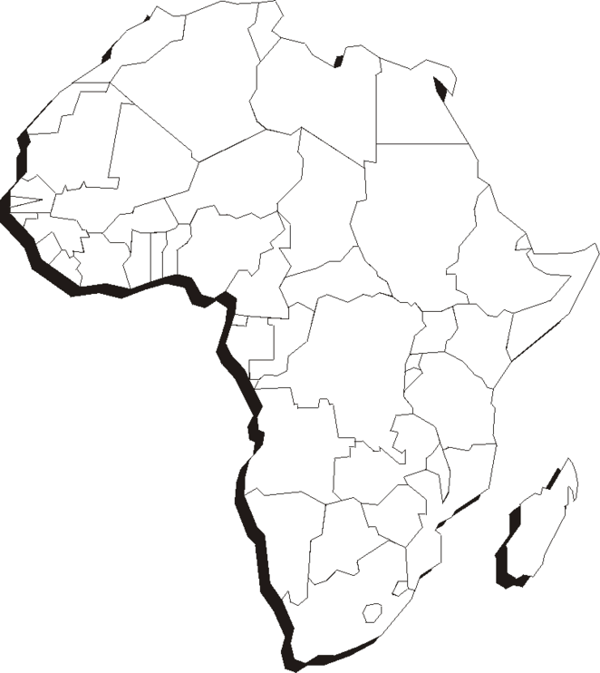 Printable Map of Africa #4