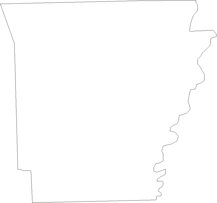 Arkansas - Printable State Map #1