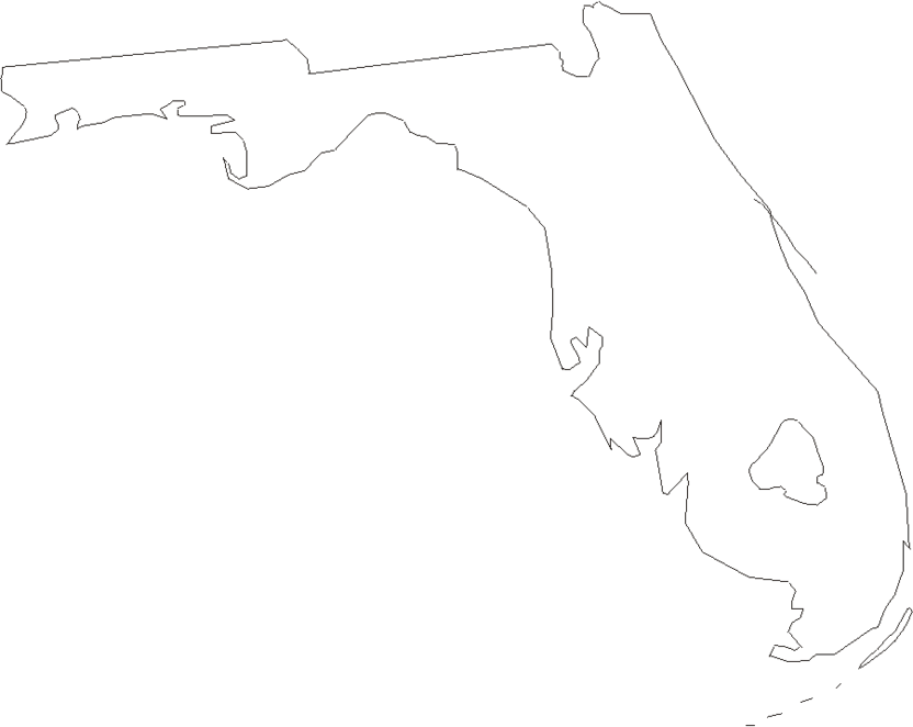 Florida - Printable State Map #1