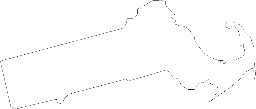 Massachusetts - Printable State Map #1