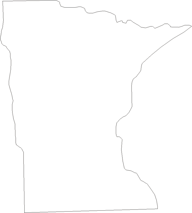 Minnesota - Printable State Map #1