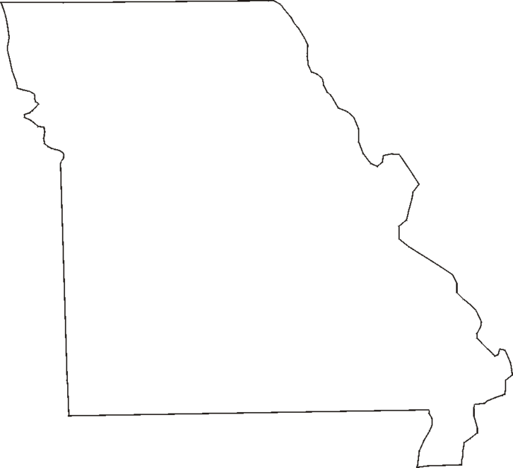 Missouri - Printable State Map #1