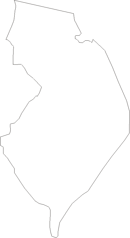 New Jersey - Printable State Map #1