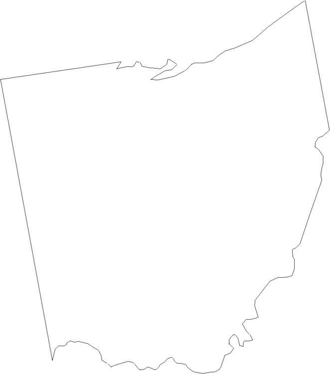 Ohio - Printable State Map #1
