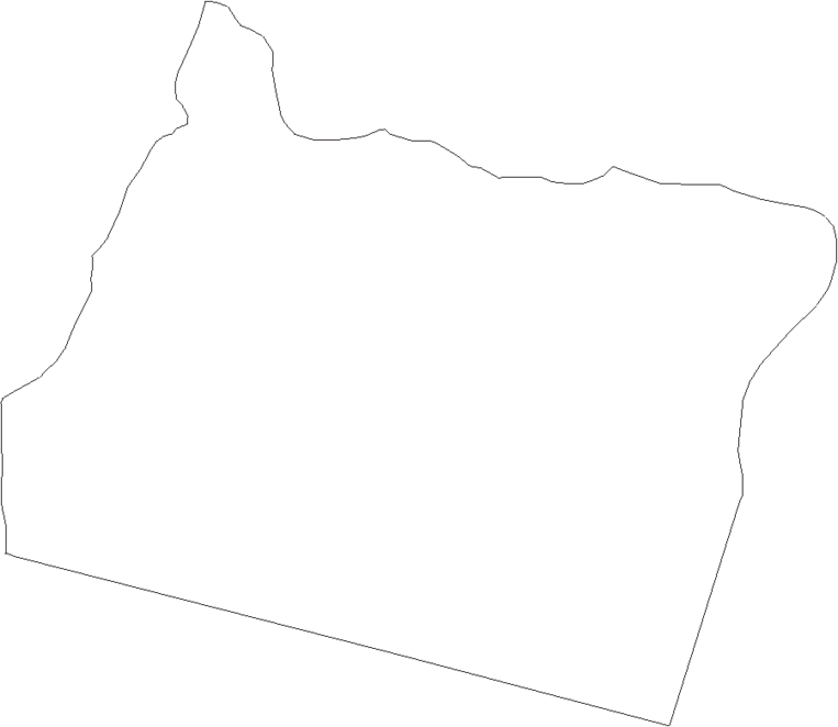 Oregon - Printable State Map #1