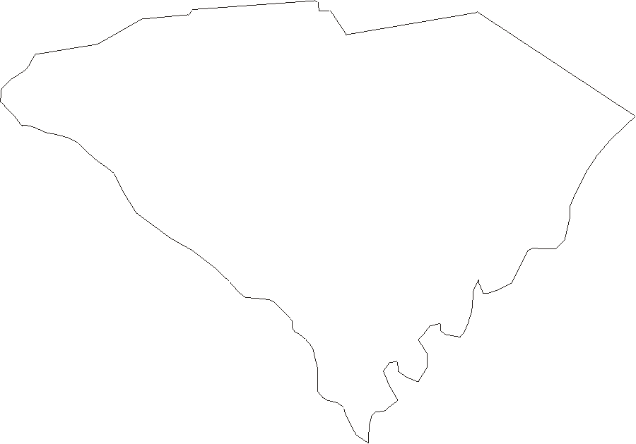 South Carolina - Printable State Map #1